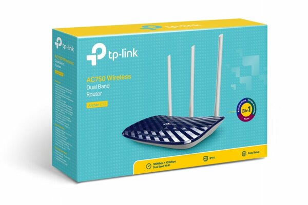 TP-Link Archer C20 AC 750 Mbps Kablosuz Dual Band